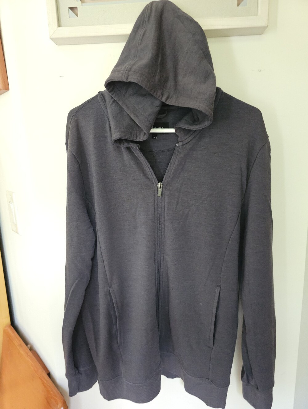 UNBOUND Men's Gray Full Zip Hoodie